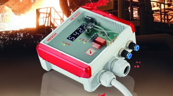 Finished control unit assembled in a plastic enclosure, ready for dispatch